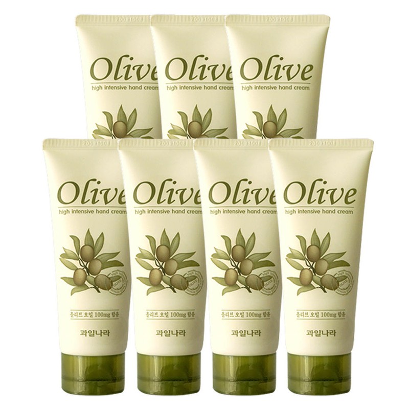올리브 인텐시브 핸드크림 100ml 7개 / 고보습 대용량 핸드로션 Olive
