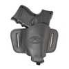 Barsony Black Leather Quick Slide Holster for CZ P07 Duty;