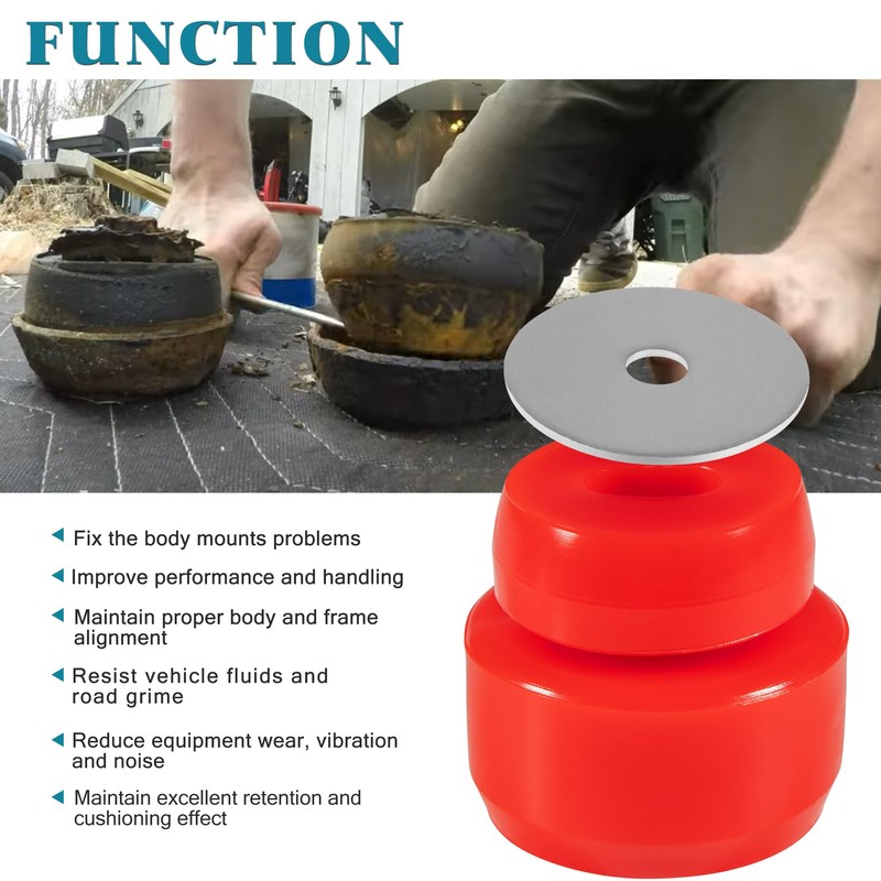 BELIFLY 7-141 Body and Cab Mount Bushing Kit Compatible with
