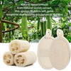 4 Pcs Natural Loofah Sponge – Exfoliating Body Scrubber for