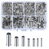 600 Pcs Wire Ferrules Kit, Non-Insulated Ferrule Crimp Terminals, Wire