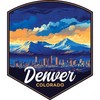 Denver Colorado Design A Souvenir Vinyl Decal Sticker 2-Inch
