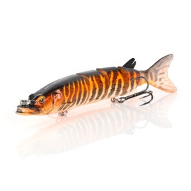 Hard Bait 3D Hard Pike 3'-8' 4 2/5 oz - Black/Orange