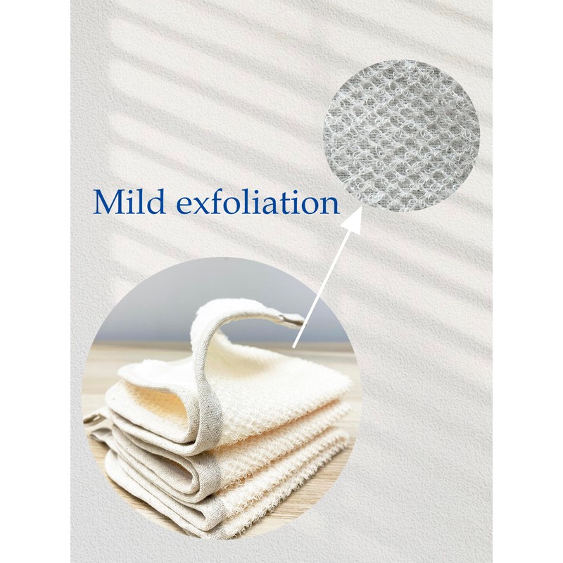 3 Pack Exfoliating wash Cloth Face and Body Wash Bath