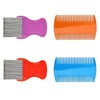 Random Color 4 Pcs Hair Comb Including 2 Pieces Hair