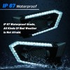 GEEGEETOP Switchback White/Amber LED Front Bumper Fog Daytime Running Lamp