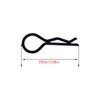 100pcs RC Body Clips Bent Springy R Pins Bent for