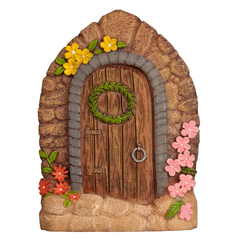 Arcadia Garden Products Pebble Lane Polyresin Fairy Garden Kit (11-Piece)