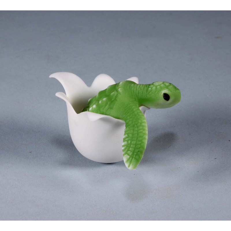 Hatching Turtle Mobile Rocking Sculpture John Perry Green Tipsy Turtle