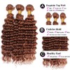 Leruikair Human Hair Bundles 08 10 12 Inch Deep Wave