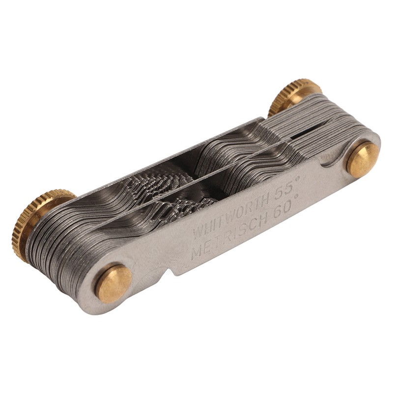 Thread Gauge 55° 60° 52 Blades Metric Imperial Stainless Steel