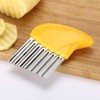 Crinkle-Cutter Stainless-Steel Blade-Wavy for Veggies-Salad-Chopper Knife 2PCS