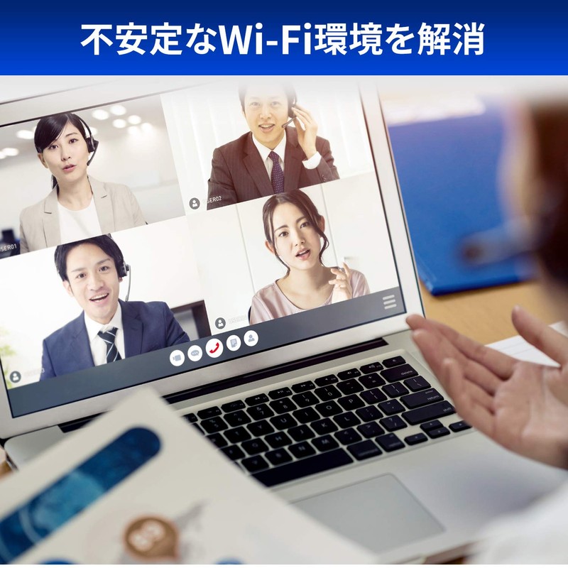 GOPPA GP-CR45H/W Gigabit Wired LAN Adapter with Chargeable Type-C Connection