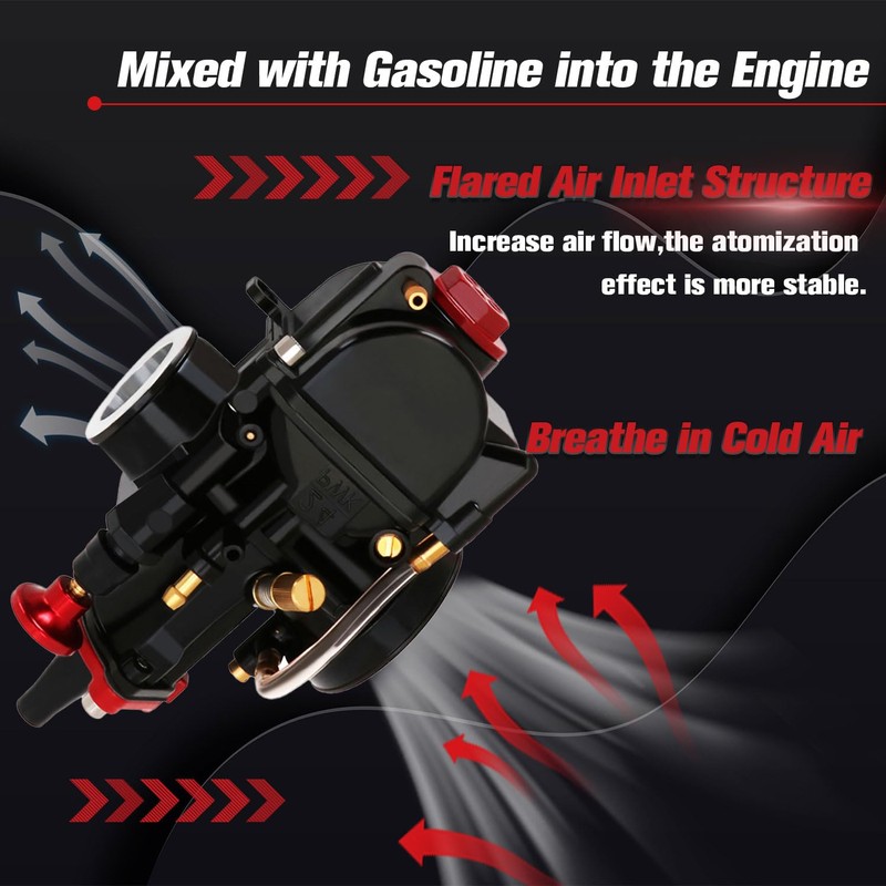 Motorcycle PWK 26 mm Carburettor for 75cc / 80cc /
