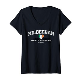 Womens Kilbeggan Ireland V-Neck T-Shirt