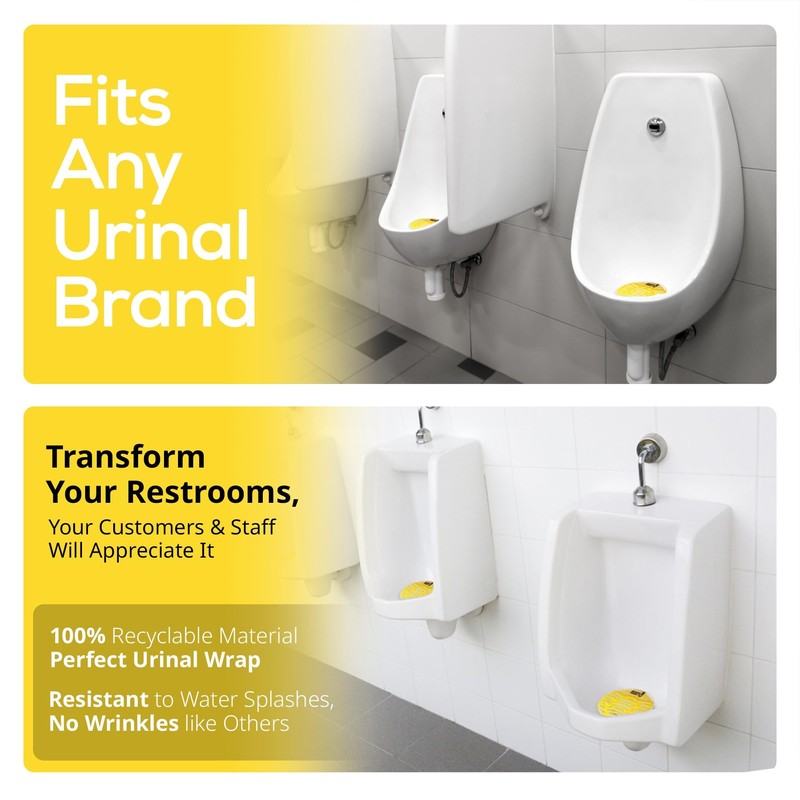 Urinal Screens, Splash Mats, Urinal Deodoriser - 10 Pack -