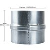 MIVIDE 2Pack 4 inch Backdraft Damper Duct, One Way Airflow