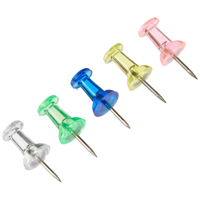 ハピラ ダルマ画鋲 クリアーカラー 約80個入×色込10セット SCS3115