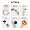 Roastove Universal Dishwasher Installation Kit,4 Ft Stainless Steel Dishwasher Hose,Burst