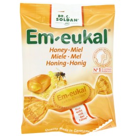 Dr. Soldan Em-eukal Cough Drops Bag, Honey, 2.65 Ounce