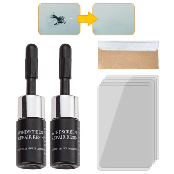 YANINEE Windschutzscheibe Reparaturset Auto, Glas Reparatur Set für Autoscheiben, Glas