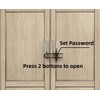 4 PACK Child Proof Sliding Cabinet Door Code Locks Baby
