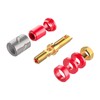 Amplifier Binding Post Soldering Free Pure Red Copper Rhodium Plated