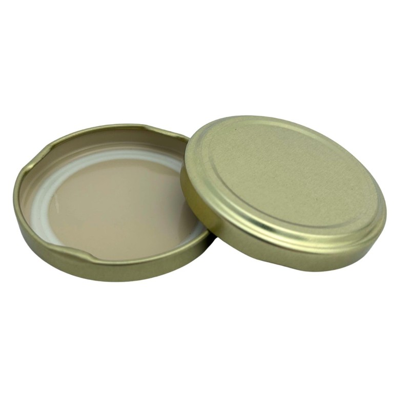 Bramley & Sage 58mm Gold Twist-Off Replacement Jam Jar Lids