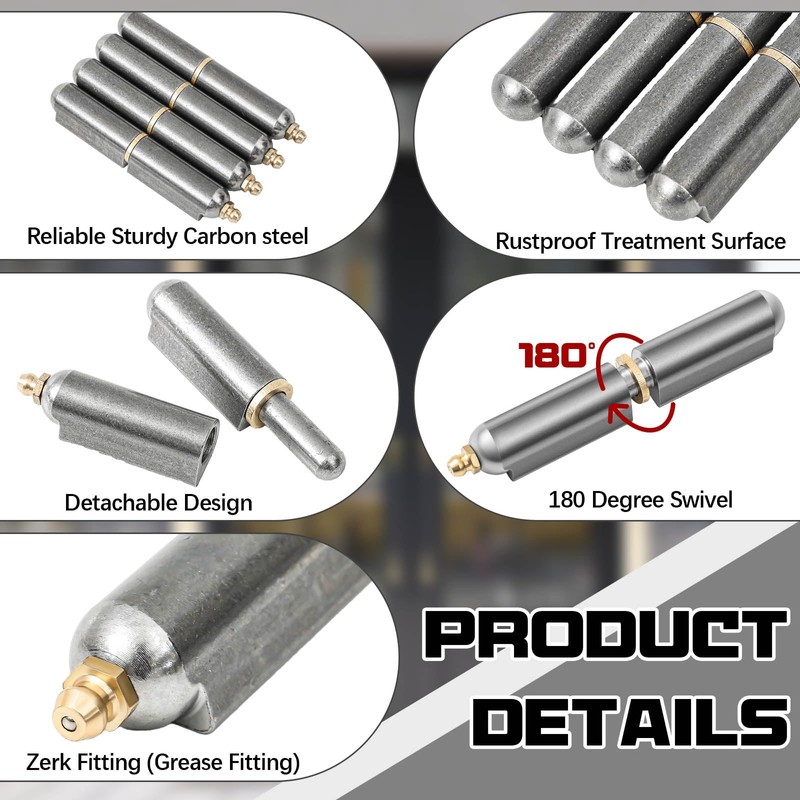 Zonon 5 Pcs 3 Inch BBQ Smoker Bullet Weld on