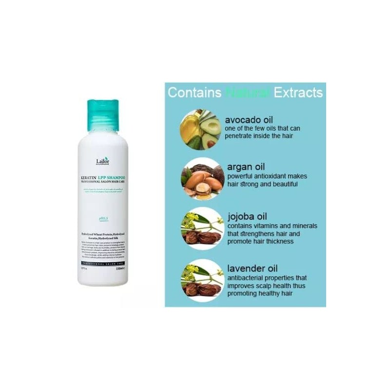 Lador Keratin LPP Shampoo 150 ml - Professional Salon Hair