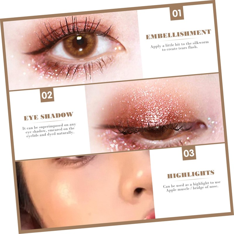 TOVINANNA 2pcs Professional Eyeshadow Cream Natural and Highlighting Effects for