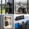 4 Digit Combination Padlock - Weatherproof Outdoor Lock for Gym
