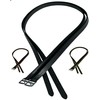 Majestic Ally Genuine Leather Stirrup for English Saddle (Black, 60