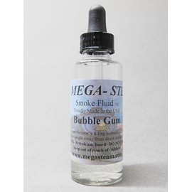 MEGA-STEAM BUBBLE GUM SMOKE FLUID JTM149, clear