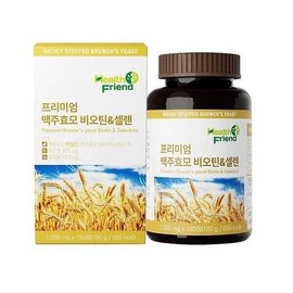 Healthfriend Premium Brewer's Yeast Biotin & Selenium 1000mg x 180 Tablets / 헬스프랜드 프리미엄 맥주효모 비오틴&셀렌 1000mg x 180정