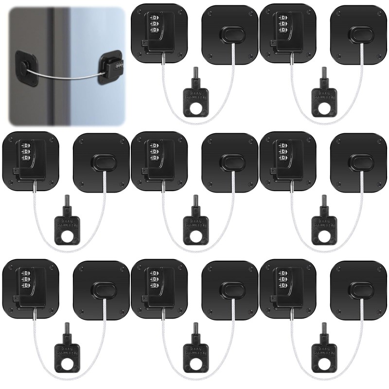 Yaocom 8 Pack Fridge Lock Heavy Duty Locks for Fridge