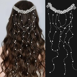 Tocados de Novia, Horquillas de Perlas para el Pelo, Horquilla Wedding Pearl, Diadema de Novia de Perlas Hecha a Mano, para Niñas, Mujeres, Bodas, Novias, Damas de Honor, Fiestas de Graduación