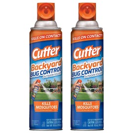 Cutter Backyard Bug Control - Outdoor Fogger - Kills Mosquitoes - 16 OZ (453 g) Per Can - Pack of 2 Cans