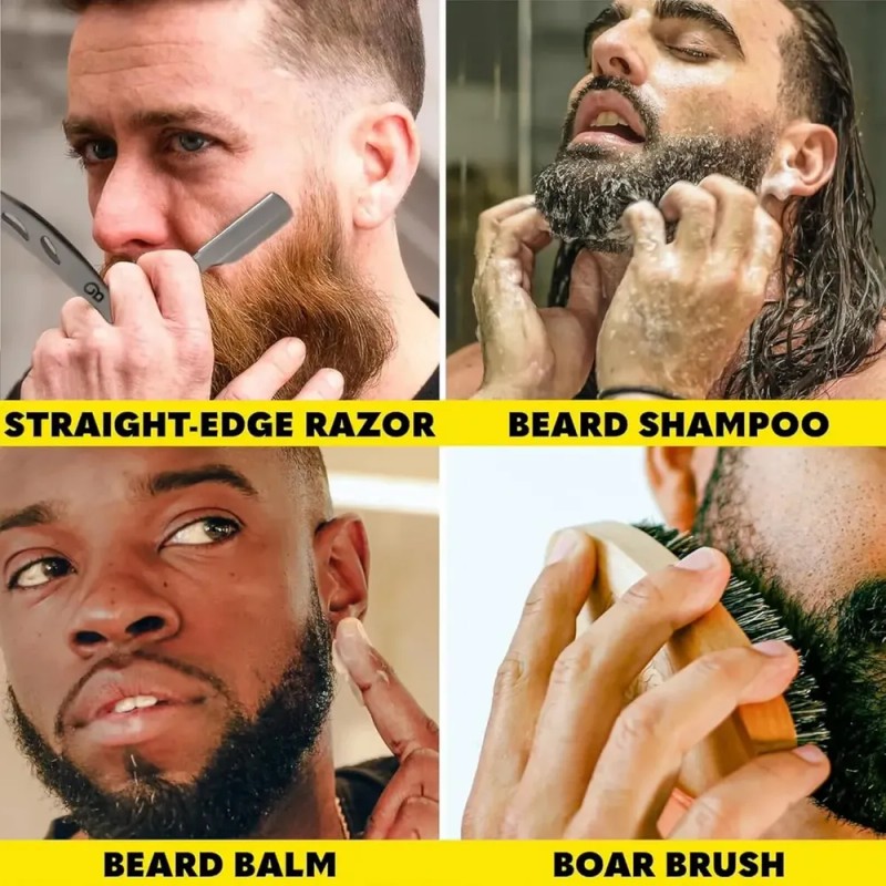 Kit para Barba LWMaster Profesional de 18 Piezas con Recortadora,