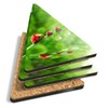 4 x Triangle Coasters - Cute Ladybird Garden Wildlife Cork