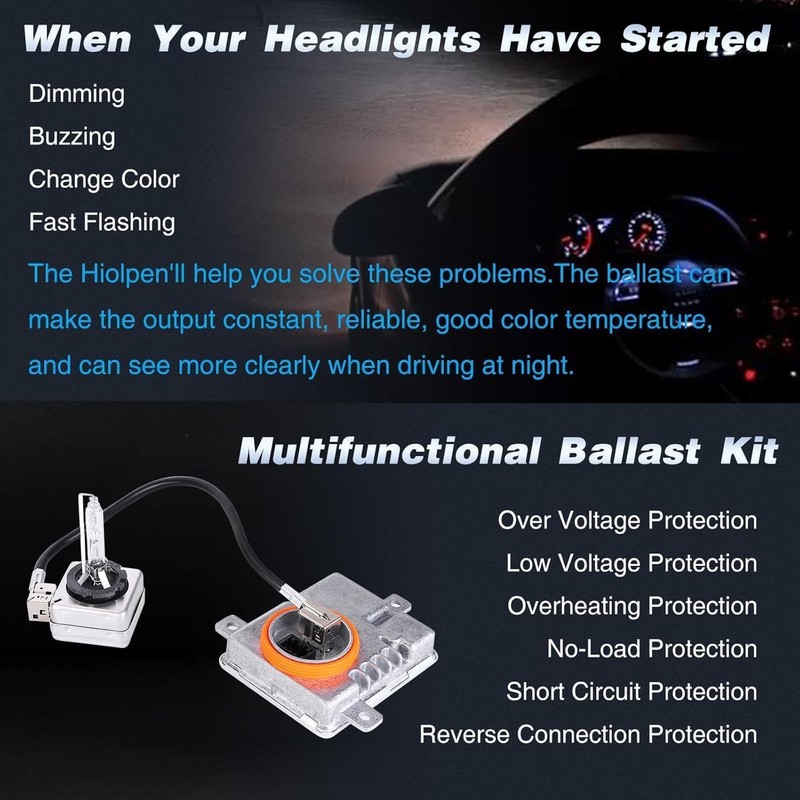 HID Headlight Ballast W/Igniter & D3S Bulb 2011 2012 2013