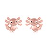 Axolotl Earrings for Womens 925 Sterling Silver Rose Gold Axolotl