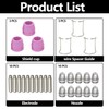 AG60P Plasma Cutter Torch Consumables, 26Pcs Cutting Torch Tip Nozzles