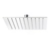 Wiltec Rain Shower Head Square 20 x 20 cm Stainless