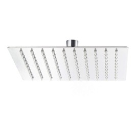 Wiltec Rain Shower Head Square 20 x 20 cm Stainless Steel