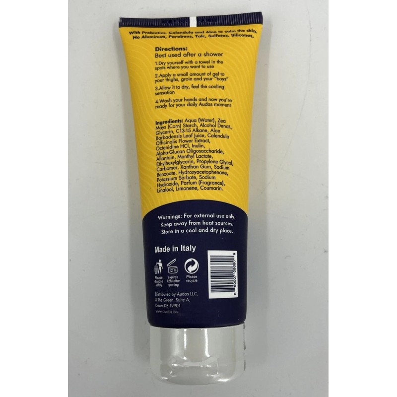Audas Cool Anti-Chafing Cooling Gel 3.38 fl oz / 100
