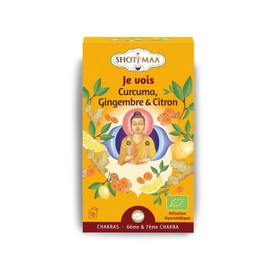 Organic Herbal Tea Je Vois Chakra Series - Natural Energy Sources for Balance and Wellbeing - Promotes Spiritual Clarity and Inner Peace