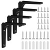 Hitchlike Set of 4, Shelf Bracket, L-Shaped, Steel Bracket, Shelf