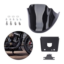 Aferrizu Motorcycle Front Spoiler Chin Fairing Lower Cowl Cover Compatible with Harley Sportster Iron XL 883 XL1200 2004-2014（Glossy Black ）