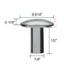 1/4" Diameter X 1/2" Length Brazier Head Solid Aluminum Rivets,